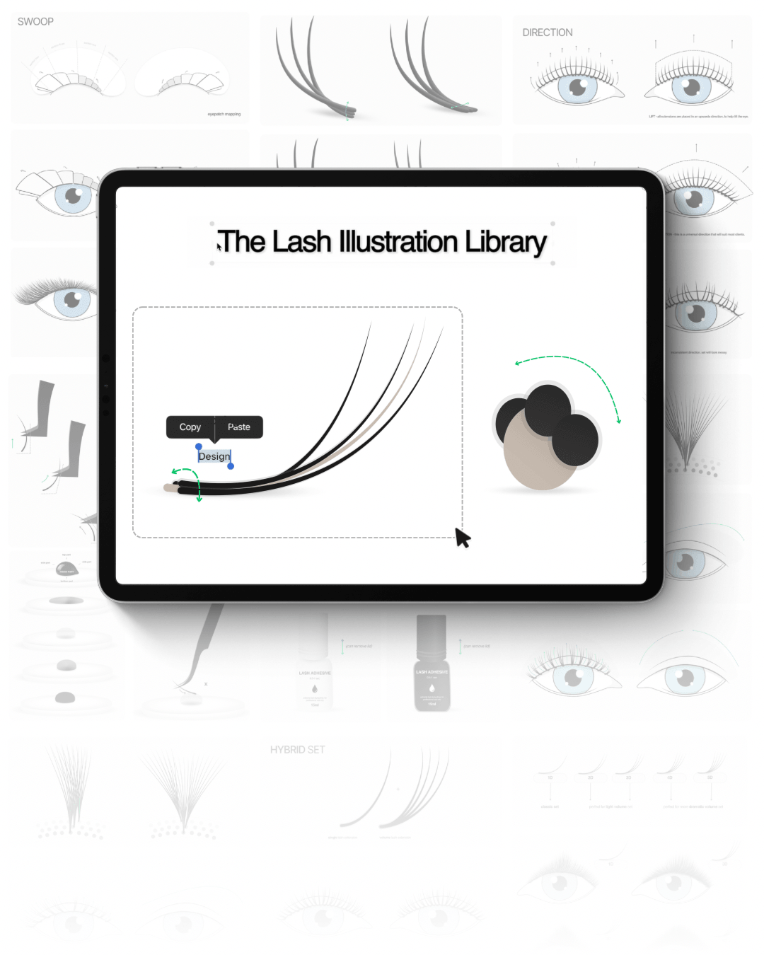 Select the Visuals from the Library