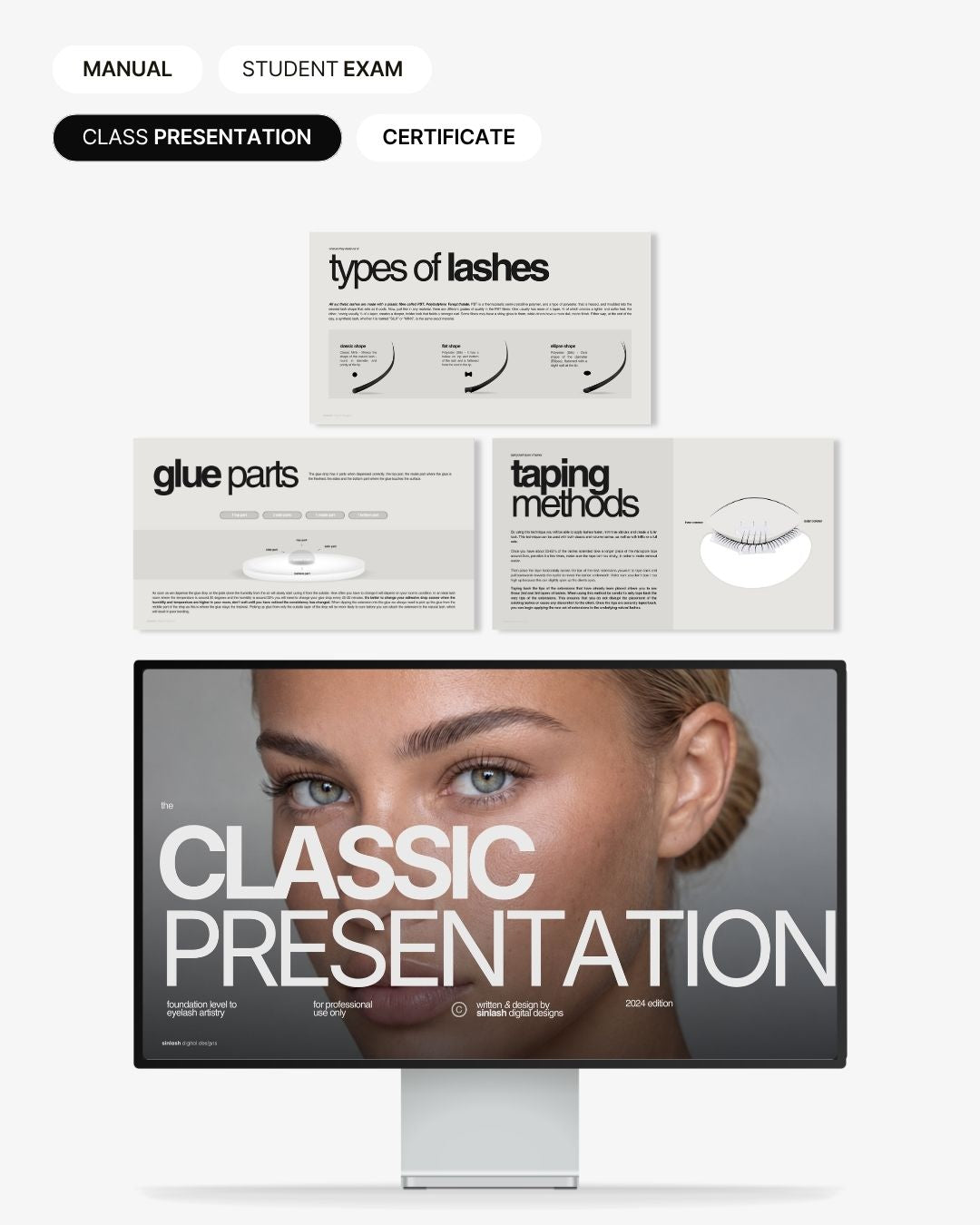 Classic Lash Training Manual Canva Template