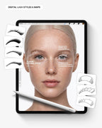 Digital Lash Mapping & Styling Toolkit for Procreate