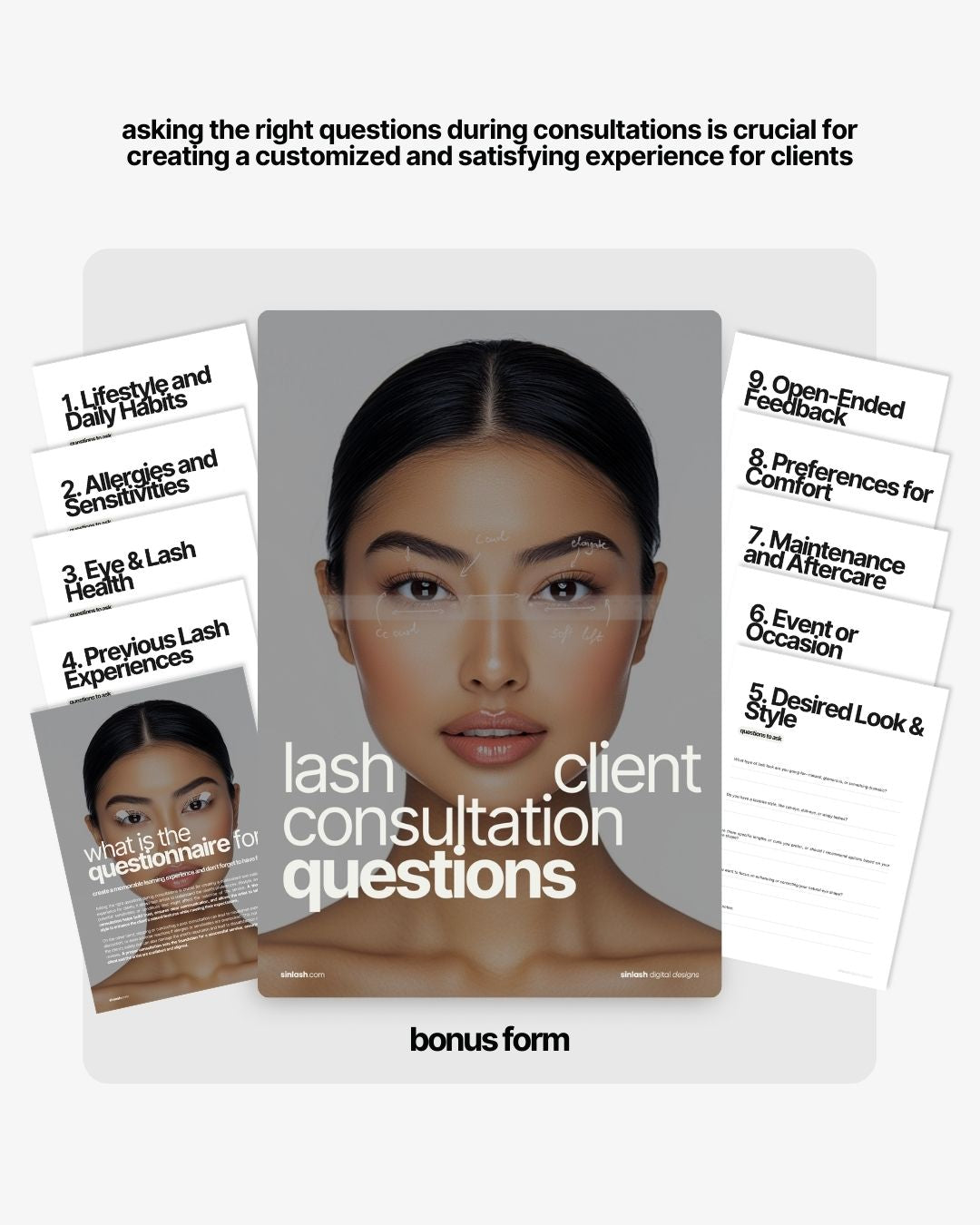 Lash Client Consultation & Design Book