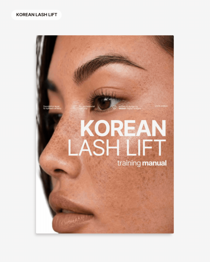 Korean Lash Lift Training Manual for Professional Educators